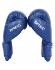 Перчатки боксерские BoyBo Basic 8oz, синий Синий-фото 2 additional image